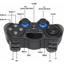 Vigortrading Siyah Mikro-2.4ghz Android Otg Gamepad Kablosuz Gamepad Joystick Oyun Denetleyicisi Android Akıllı Telefonlar/tabletler/tv Kutuları/akıllı Tv'ler Için Joypad (Yurt Dışından)