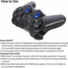 Vigortrading Siyah Mikro-2.4ghz Android Otg Gamepad Kablosuz Gamepad Joystick Oyun Denetleyicisi Android Akıllı Telefonlar/tabletler/tv Kutuları/akıllı Tv'ler Için Joypad (Yurt Dışından)