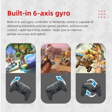 Vigortrading Pro Denetleyici 4-Wireless Bluetooth Gamepad Nintendo Anahtarı Aksesuarları Için Pro Denetleyici Joystick Anahtarı Oyun Konsolu Için 6 Eksenli Kolu (Yurt Dışından)