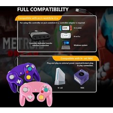 Vigortrading Siyah-Gamecube Denetleyici Kablolu Uzaktan Gamepad Klasik Ngc Kontrol Wii Joystick Retro Oyun Pedi Aksesuarları Video Oyun Konsolu Joypad (Yurt Dışından)