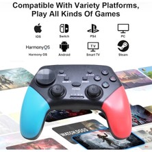 Vigortrading White-2.4g Kablosuz Gamepad Nintendo Anahtarı Pc Ps3 Ps4 Denetleyicisi Için Uyumlu Ios Android Tv Kutusu Cep Telefonu USB Joystick (Yurt Dışından)