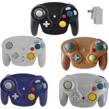 Vigortrading Silver-2.4ghz Oyun Denetleyicisi Kablosuz Oyun Pedi Joystick Gamecube Için Ngc Için Wii Şok Turbo Temizleme Fonksiyonu Değil Bluetooth (Yurt Dışından)