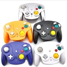 Vigortrading Silver-2.4ghz Oyun Denetleyicisi Kablosuz Oyun Pedi Joystick Gamecube Için Ngc Için Wii Şok Turbo Temizleme Fonksiyonu Değil Bluetooth (Yurt Dışından)