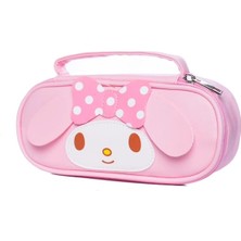 Vigortrading Jolıta Sanrio Pio Kuromi Melodisi Büyük Kapasiteli Kalem Kılıfı Kız Kalp Kırtasiye Çantası-Pembe (Yurt Dışından)