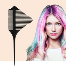Vigortrading Yeni Vurgu Saç Boyası Tarak Çift Başlı Saç Fırçası Kesit Kenar Fırça Saç Rengi Salon Kuaförlük Aracı (Yurt Dışından)