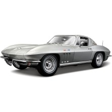 Maisto 1965 Chevrolet Corvette Model Araba 1/18 Gri