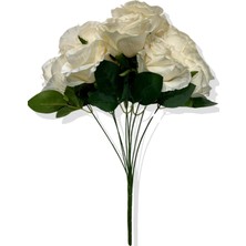 Cihan Çiçekçilik Yapay Gül Demeti 9 Dal 45 cm