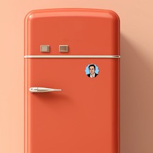 Magster Elon Musk - 10X10 cm Mıknatıslı Evrensel Tak Çıkar Dekoratif Aksesuar