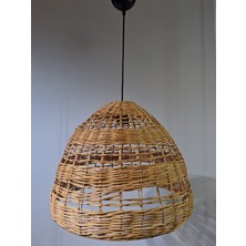 Hevsel Oymalı Rattan AVİZE-46X38CM