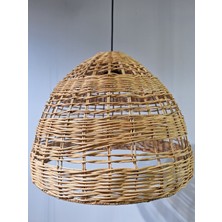 Hevsel Oymalı Rattan AVİZE-46X38CM