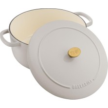 Ballarini Bellamonte 24CM Döküm Tencere-Fildişi