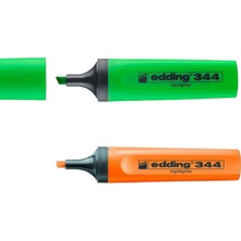 Eddıng Fosforlu Kalem (E-344)  ( Yeşil-Turuncu)
