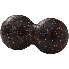 Siyah Peanut Lacrosse Massage Ball 8X16 cm Masaj Top Tek Ebat Cilt Sıkılaştırıcı