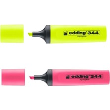 Eddıng Fosforlu Kalem (E-344)  ( Sarı-Pembe)