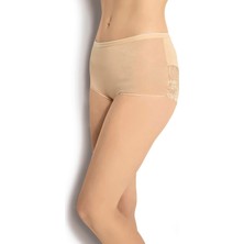 Jiber Kadın Ten Arkası Dantelli Yüksek Bel Külot 692