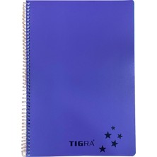 Tigra Spiralli P.p Kapak 60 Yaprak A4 Kareli TD-060 - Mor