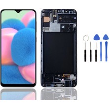 Telefon Kulübesi Samsung A30S A307 Çıtalı Uyumlu LCD Ekran Dokunmatik