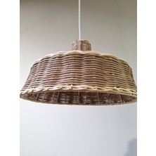 Hevsel Alacalı Rattan AVİZE-34X24CM