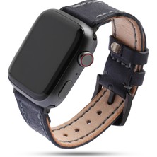 Toros Craft El Yapımı Apple Watch Saat Kordonu, 42,44,45,49 mm Kasa, Gerçek Hakiki Deri, El Dikişi, Paslanmaz Çelik