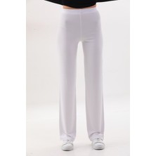Penye Bizden Extra Yumuşak Uzun Viskon Pantolon Home&Outdoor-Beyaz