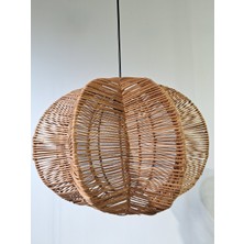 Hevsel Balon Çiçeği Rattan AVİZE-38X30CM