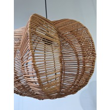 Hevsel Balon Çiçeği Rattan AVİZE-38X30CM