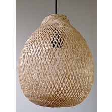 Hevsel Bülbül Yuvası Bambu AVİZE-28X36CM