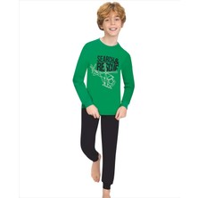 Weweus Erdem Weweus Yeşil Erkek Çocuk Pijama Takımı 717