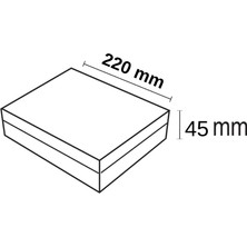 Forlife 36 Watt Yeni Nesil Sıva Üstü Kare LED Panel Armatür (Beyaz Işık)