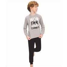 Weweus Erdem Weweus Gri Erkek Çocuk Pijama Takımı 714