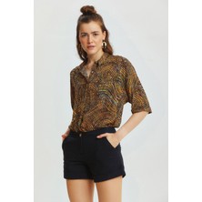 Clandestino Bohem Tarz Kışlık Pamuklu Şort Siyah