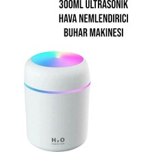 300 ml Ultrasonik Hava Nemlendirici Ortam Nemlendirici Işıklı Hava Nemlendirici Buharlı Nemlendirici Buhar Makinesi ve Aroma Difüzörü H2O Nemlendirici Oda Nemlendirici