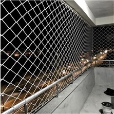 Kadir Tarım 2 x 2 Metre Çocuk Güvenlik Filesi Kalınlık 3 mm Balkon Güvenlik Filesi Kedi Güvenlik Filesi File