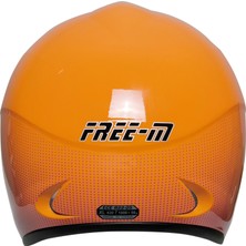 Free-M 601 Fuxıa Turuncu-Pembe Kask (Siyah Camlı)