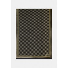 Vakko Twill Ipek Şal - Özel Seri - Siyah Sarı