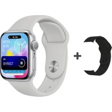 Ns Store Hello Watch 2024 Series H13 Pro Plus+ 1gb Hafızalı 45MM Çift Kordon Aksesuar Bağlantılı Akıllı Saat