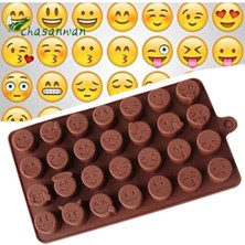Siliko World Emoji Şekilleri Silikon Çikolata Kalıbı