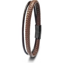 Hg.Aksesuar Erkek Çoklu Deri Bileklik