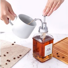 Mehay Home 2 Li Gümüş Kristal Cam, Yağlık ,kahve Dağıtıcı Dispenser, Sabunluk,losyon Gümüş Başlık 500 ml