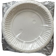 Omeyva Tek Kullanımlık Plastik Tabak - 19 Cm. - 10 Adetlik 5 Paket
