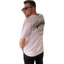 Original Unisex Bisiklet Yaka Pick Your Wag Baskılı Oversize T-Shirt