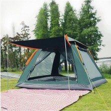 Faial 4 Kişilik Otomatik Tenteli Kamp Çadırı Sineklikli Çift Kapılı Kolay Kurulum Çadır