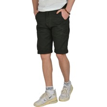 Deepsea Yeni Sezon Fermuarlı Slim Fit Kargo Şort Kapri 2301613