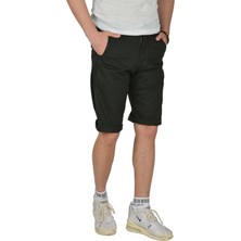 Deepsea Yeni Sezon Fermuarlı Slim Fit Kargo Şort Kapri 2301613