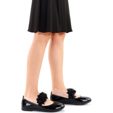 Kiko Kids Flovers Rugan Kız Çocuk Babet Ayakkabı