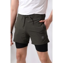 Zula Moda Erkek Taytlı Spor Şort / Men's Athlete Tıghts Shorts