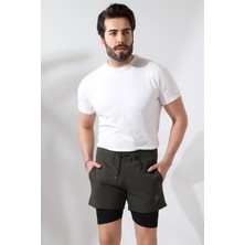 Zula Moda Erkek Taytlı Spor Şort / Men's Athlete Tıghts Shorts