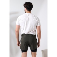 Zula Moda Erkek Taytlı Spor Şort / Men's Athlete Tıghts Shorts