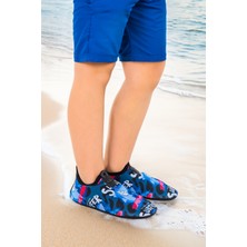 Kiko Kids Surfer Havuz Plaj Erkek Çocuk Deniz Ayakkabısı 7561 Siyah