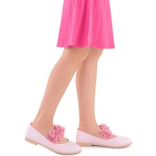 Kiko Kids Flovers Rugan Kız Çocuk Babet Ayakkabı